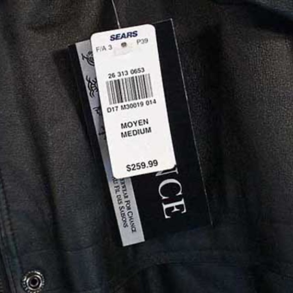 PARKA, LEATHER, MISSES MEDIUM, BLACK, BY SEQUENCE, ZIP-OFF HOOD, HIGH COLLAR, - Picture 7 of 7